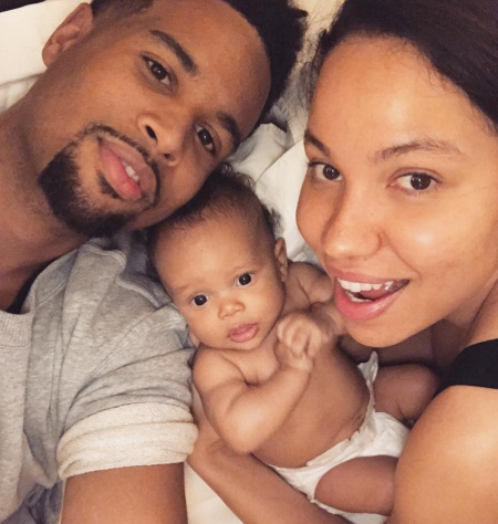Jurnee with husband Josiah Bell and their son Hunter Zion